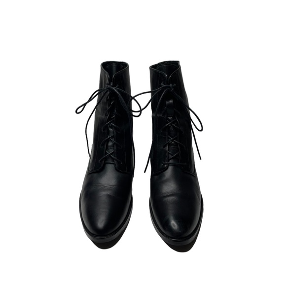 Freda Salvador | Ace Lace Up Boot Black Smooth Leather 9 - Picture 11 of 13